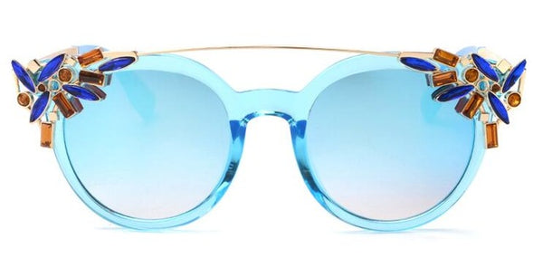 Luxury Fashion Rhinestone Cat Eye Sunglasses