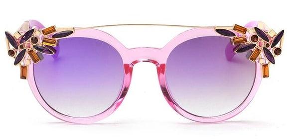 Luxury Fashion Rhinestone Cat Eye Sunglasses