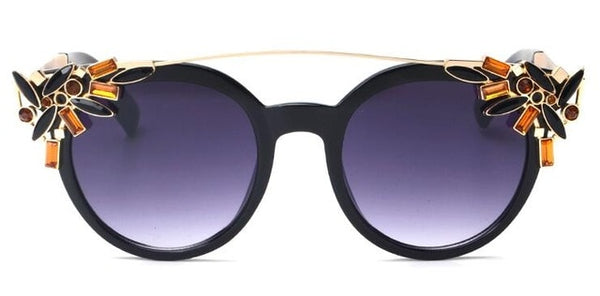 Luxury Fashion Rhinestone Cat Eye Sunglasses