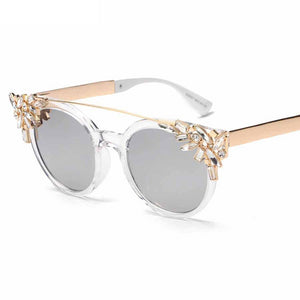 Luxury Fashion Rhinestone Cat Eye Sunglasses
