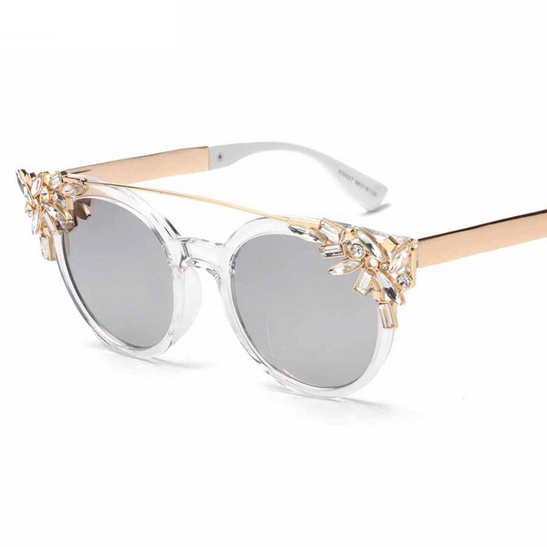 Luxury Fashion Rhinestone Cat Eye Sunglasses