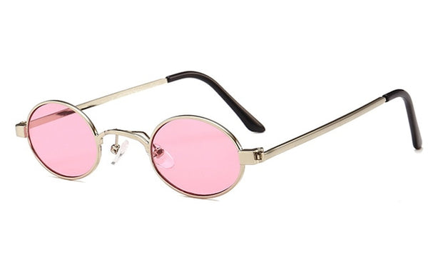 Small Oval Metal Frame Sunglasses Unisex