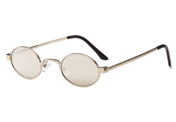 Small Oval Metal Frame Sunglasses Unisex