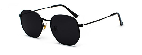 Black Silver Mirror Sunglasses For Men