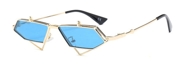 Gold Steampunk Flip Up Sunglasses