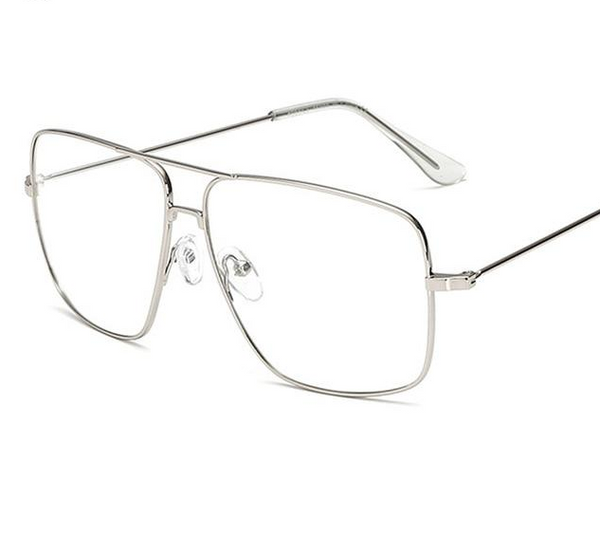Vintage Gold Metal Frame Eyeglasses Mens Womens