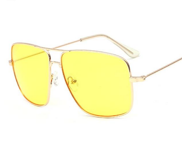 Vintage Gold Metal Frame Eyeglasses Mens Womens
