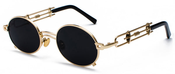 Retro Steampunk Metal Frame Sunglasses