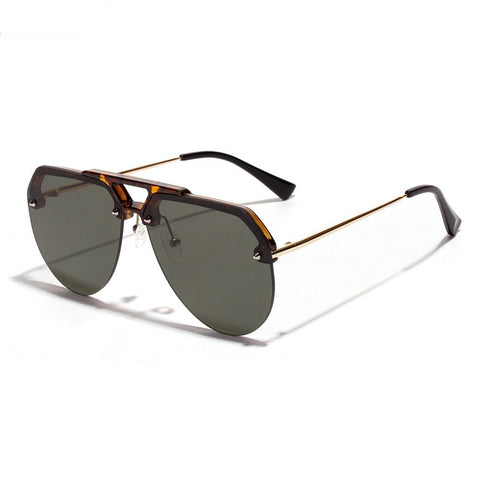 Semi-rimless Sunglasses For Men