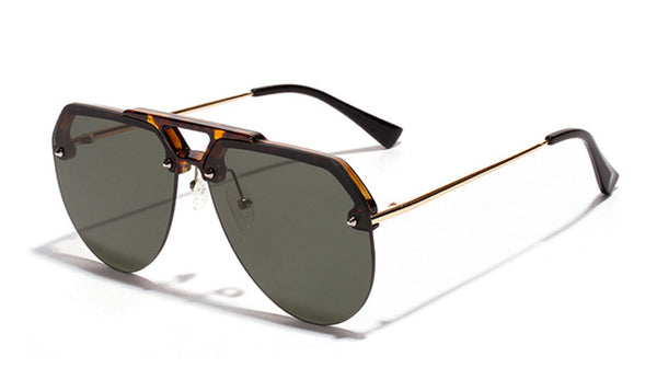 Semi-rimless Sunglasses For Men