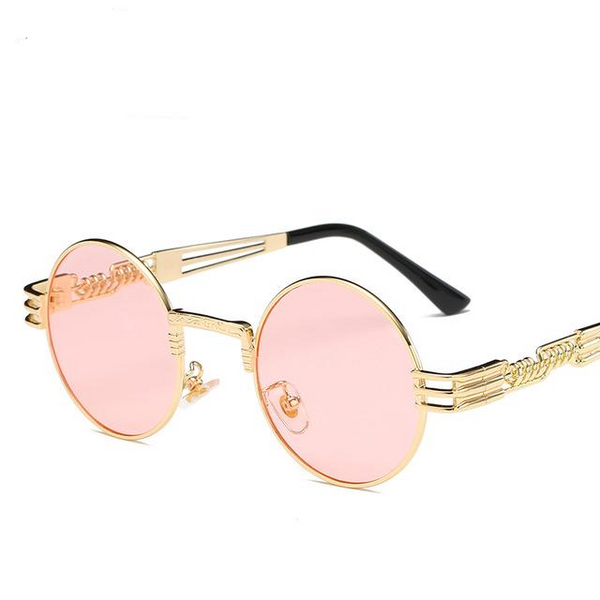 Classic Round Steampunk Sunglasses Men