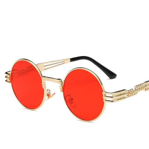 Classic Round Steampunk Sunglasses Men