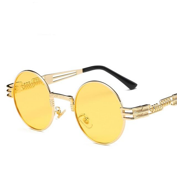 Classic Round Steampunk Sunglasses Men