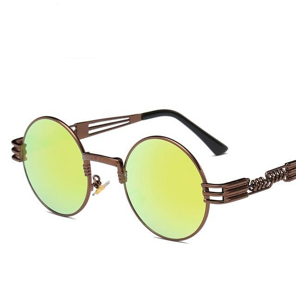 Classic Round Steampunk Sunglasses Men