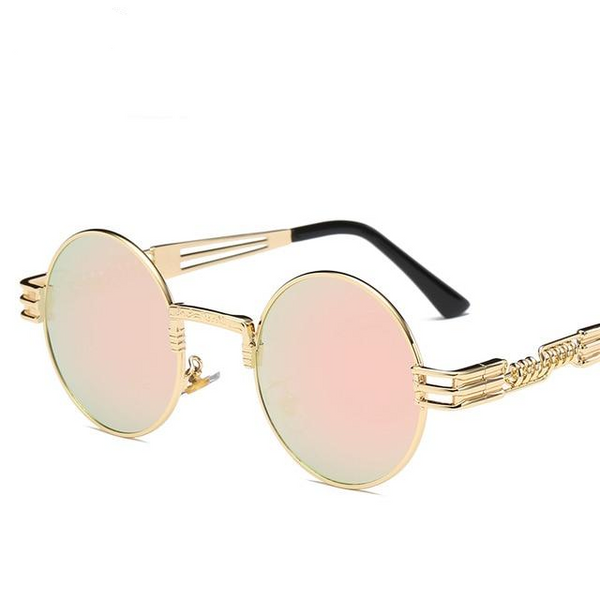 Classic Round Steampunk Sunglasses Men