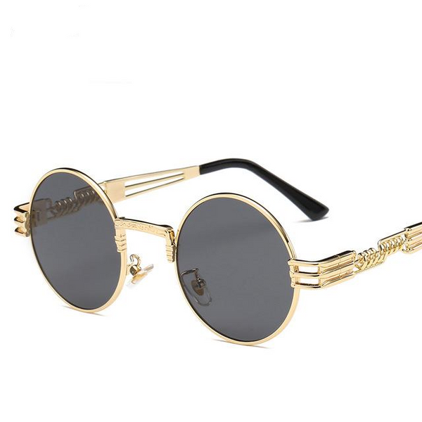 Classic Round Steampunk Sunglasses Men