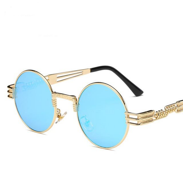 Classic Round Steampunk Sunglasses Men