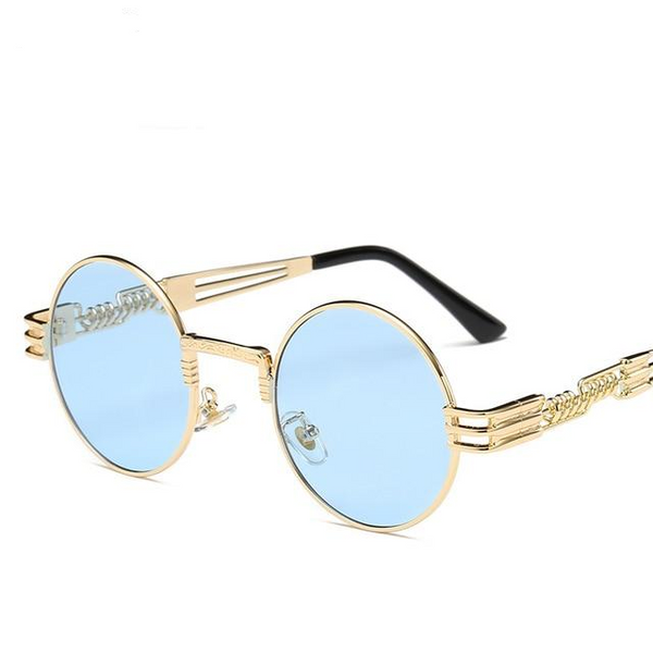 Classic Round Steampunk Sunglasses Men
