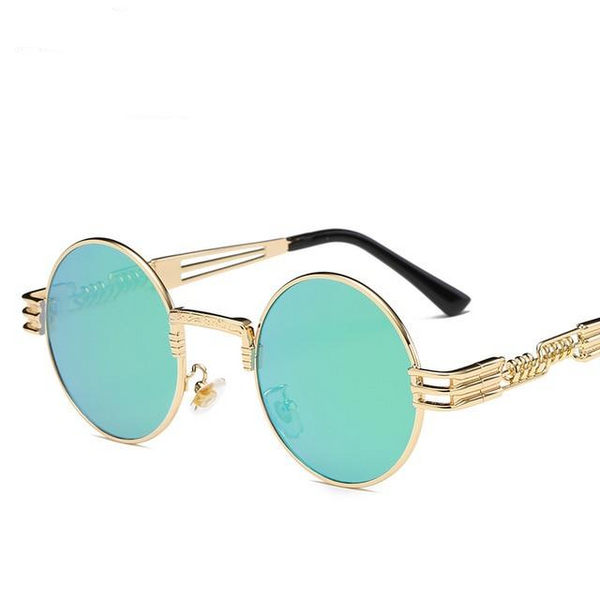 Classic Round Steampunk Sunglasses Men