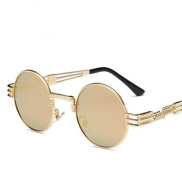 Classic Round Steampunk Sunglasses Men