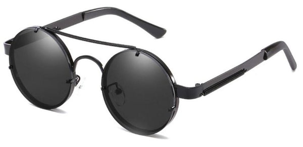 2019 New Retro Round Steampunk Sunglasses