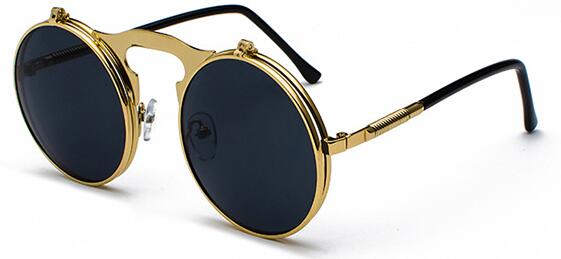Steampunk Sunglasses Round Metal