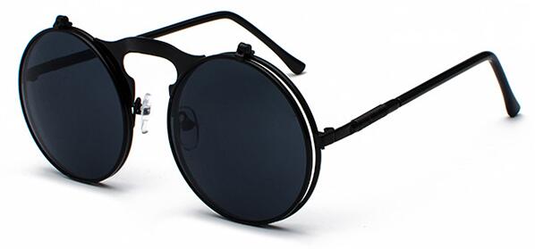 Steampunk Sunglasses Round Metal