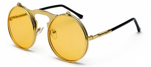 Steampunk Sunglasses Round Metal